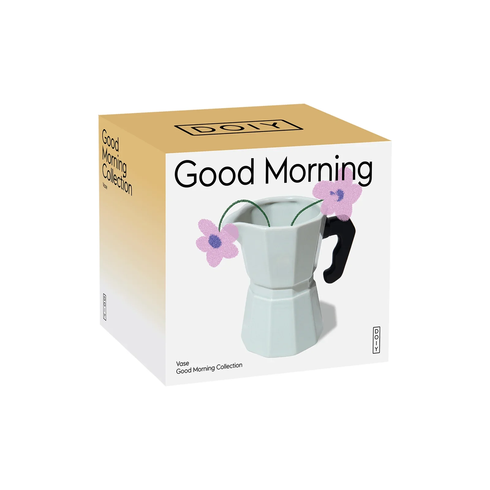 Good Morning Moka Pot Shaped Vase - Image 3