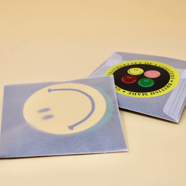 Smiley Face Coasters - Set of 4 - Image 3
