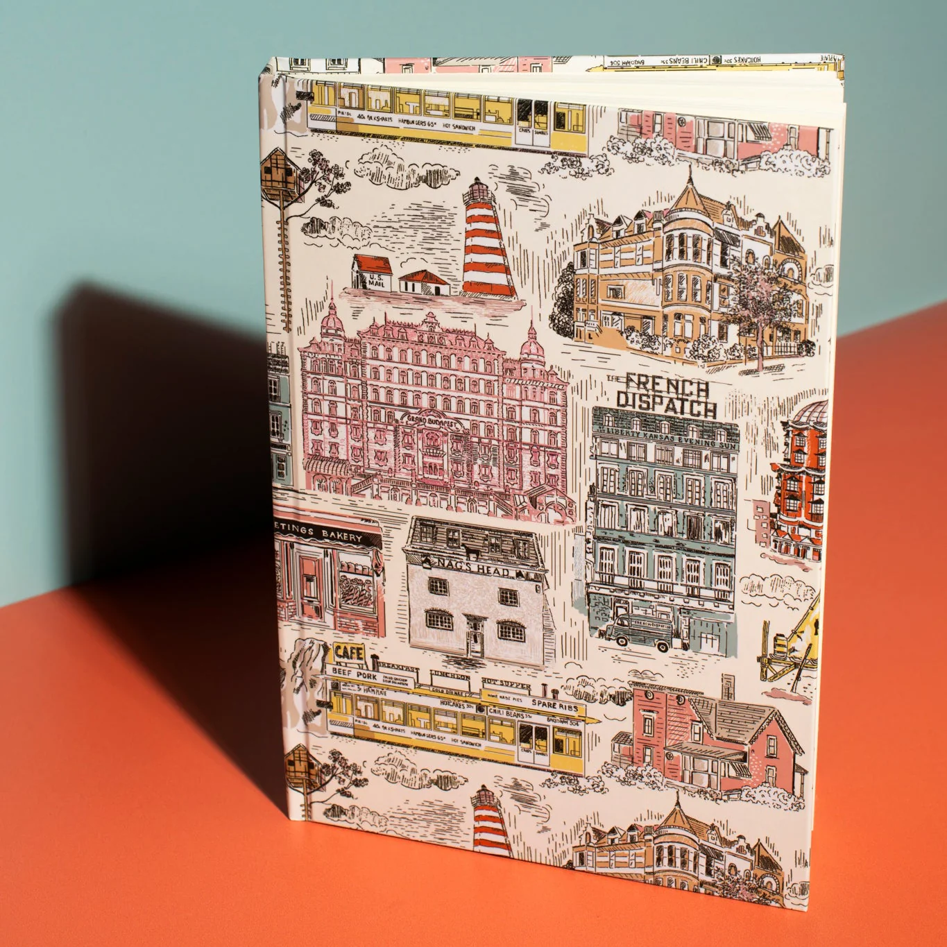Wes Anderson Buildings A5 Notebook - Image 6