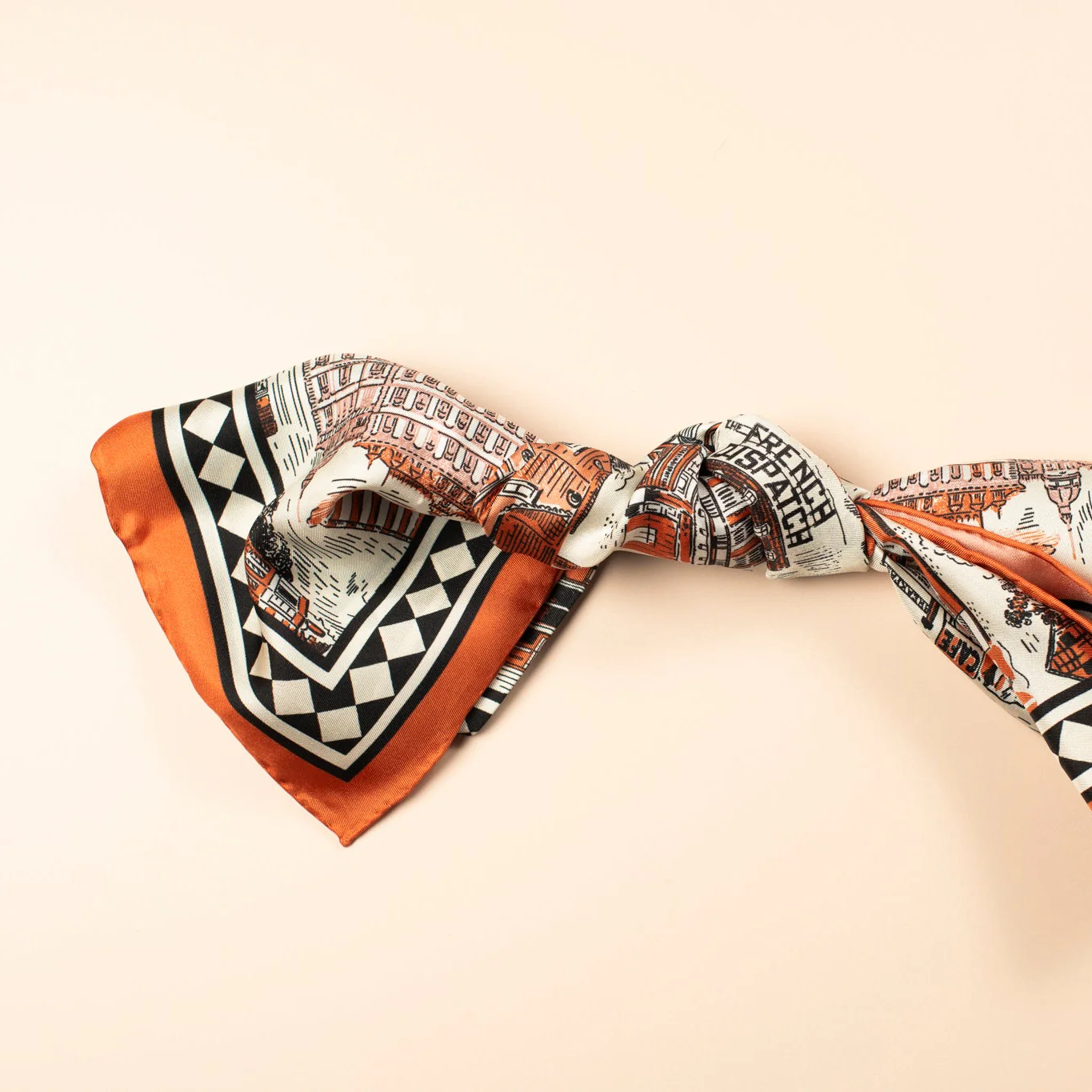 Wes Anderson Buildings Scarf Silk - 50 x 50 cm - Image 5