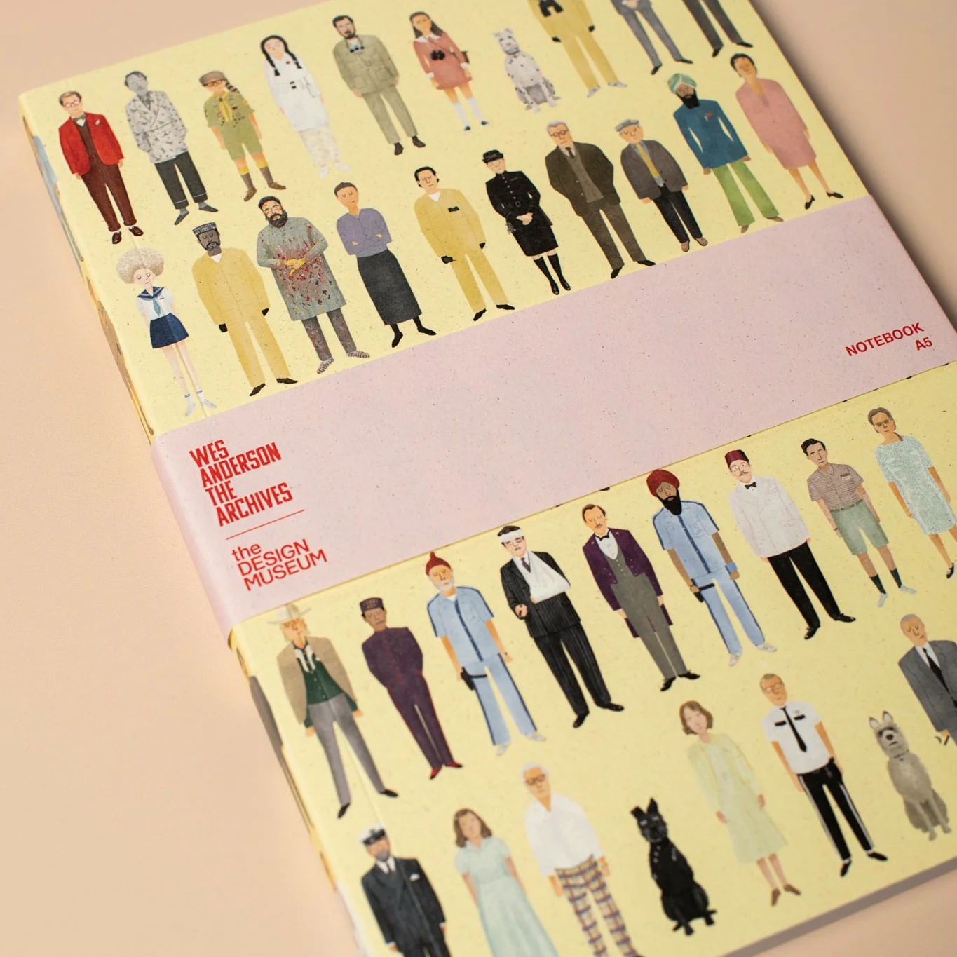 Wes Anderson Characters by Max Dalton A5 Notebook - Image 3