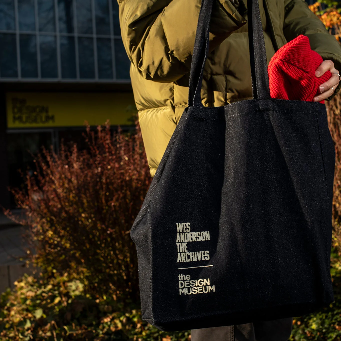 Wes Anderson Exhibition Denim Tote Bag - Image 3