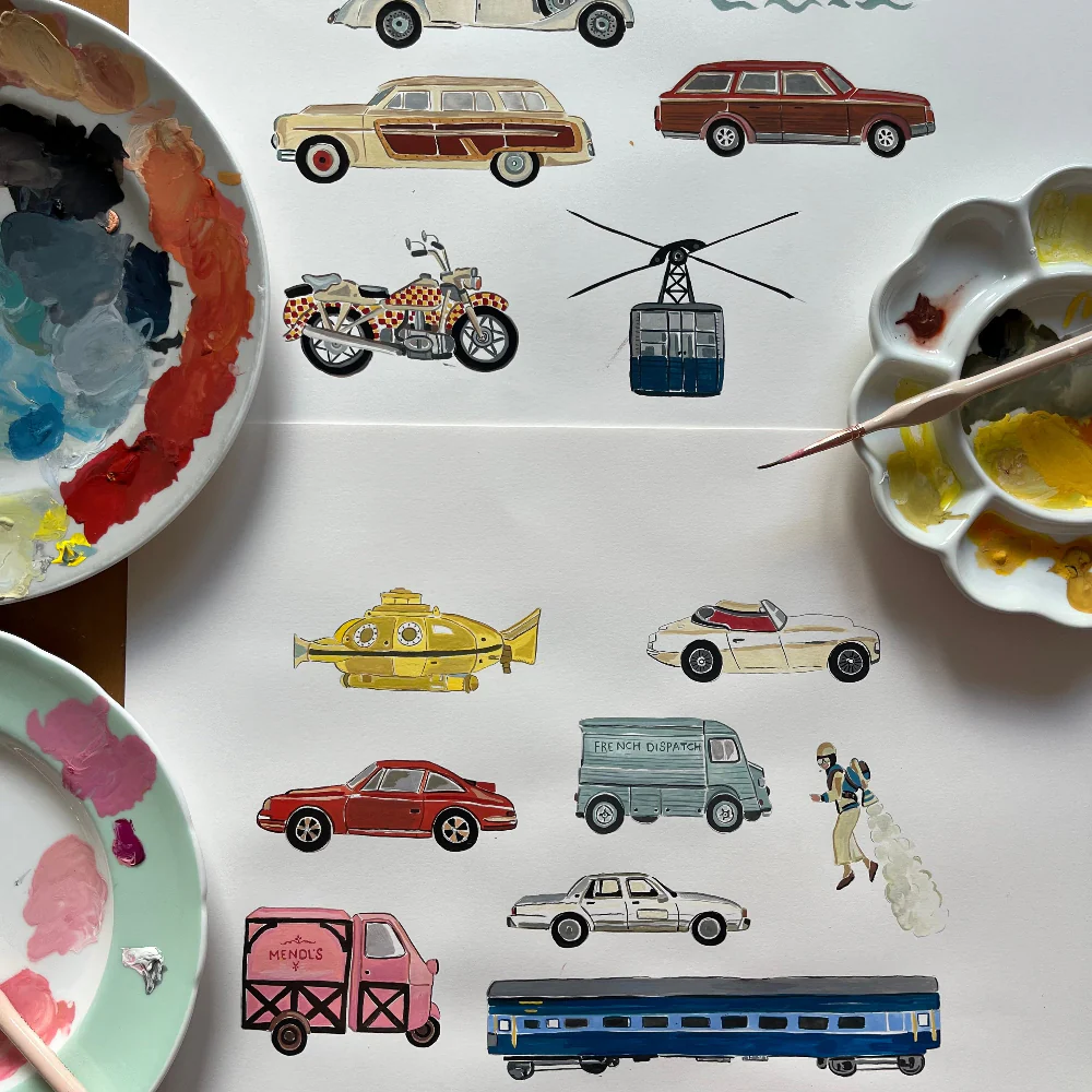 Wes Anderson Transport Print - 30 x 40 cm - Image 3