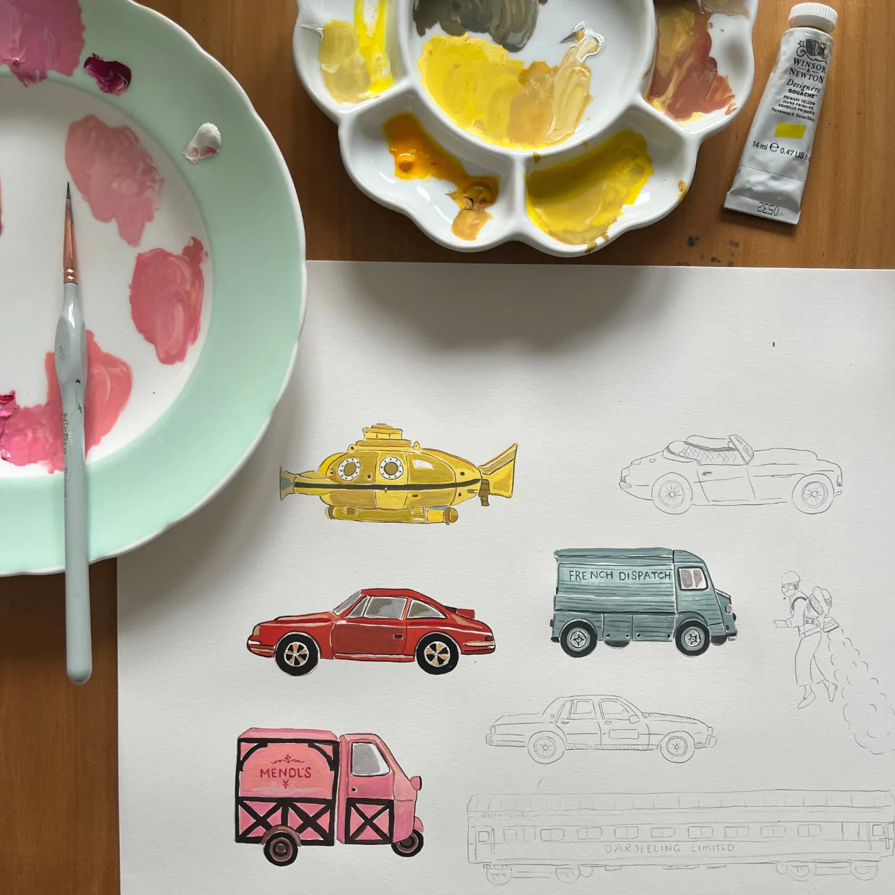 Wes Anderson Transport Tote Bag - Image 4