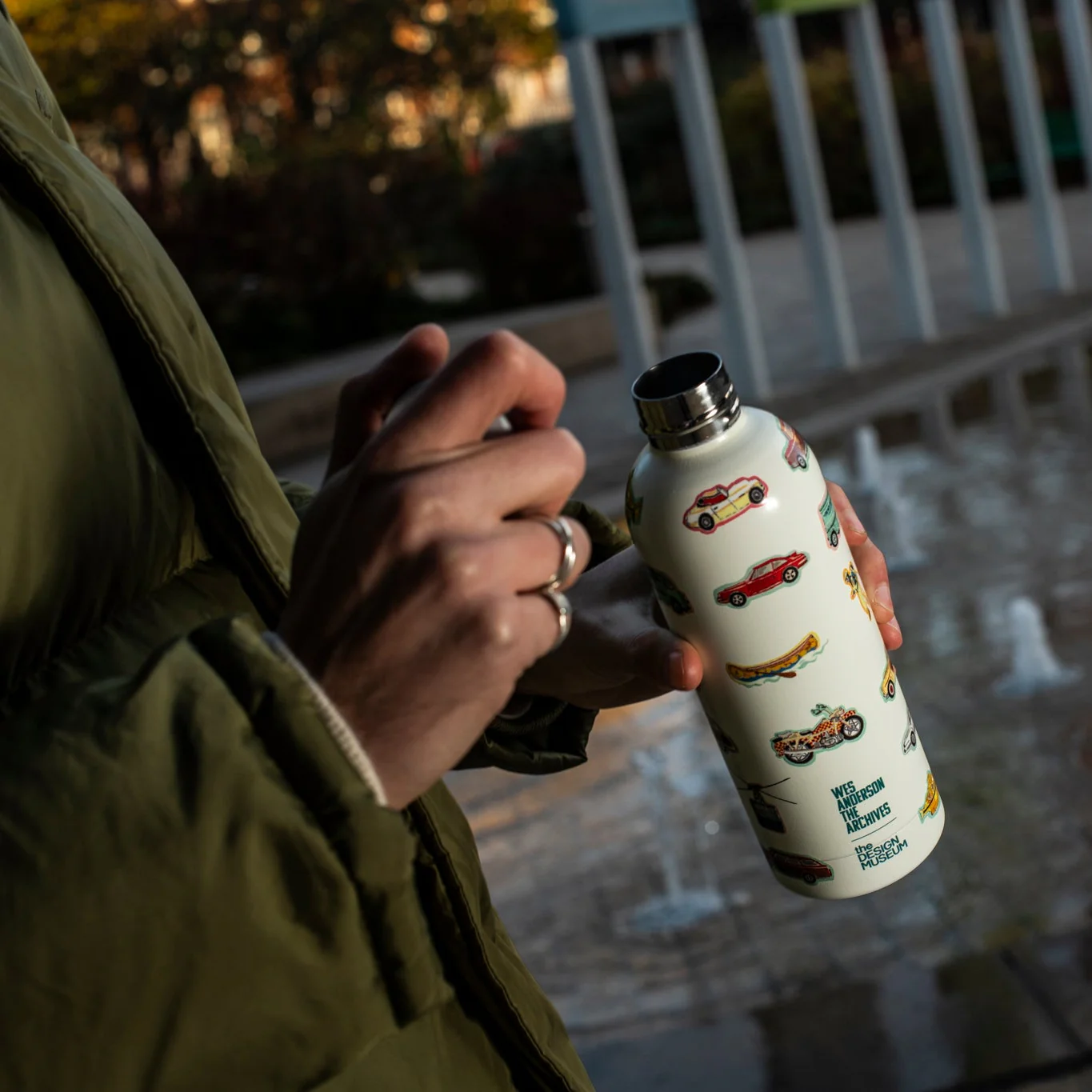 Wes Anderson Transport Water Bottle - Image 4